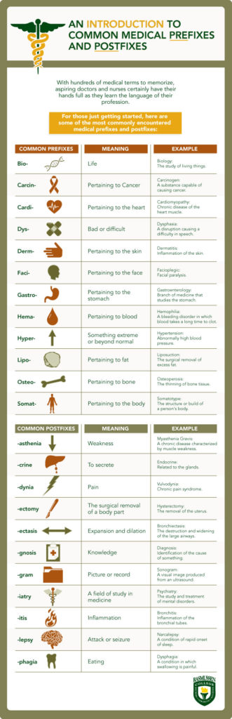 Explanation of medical terminology